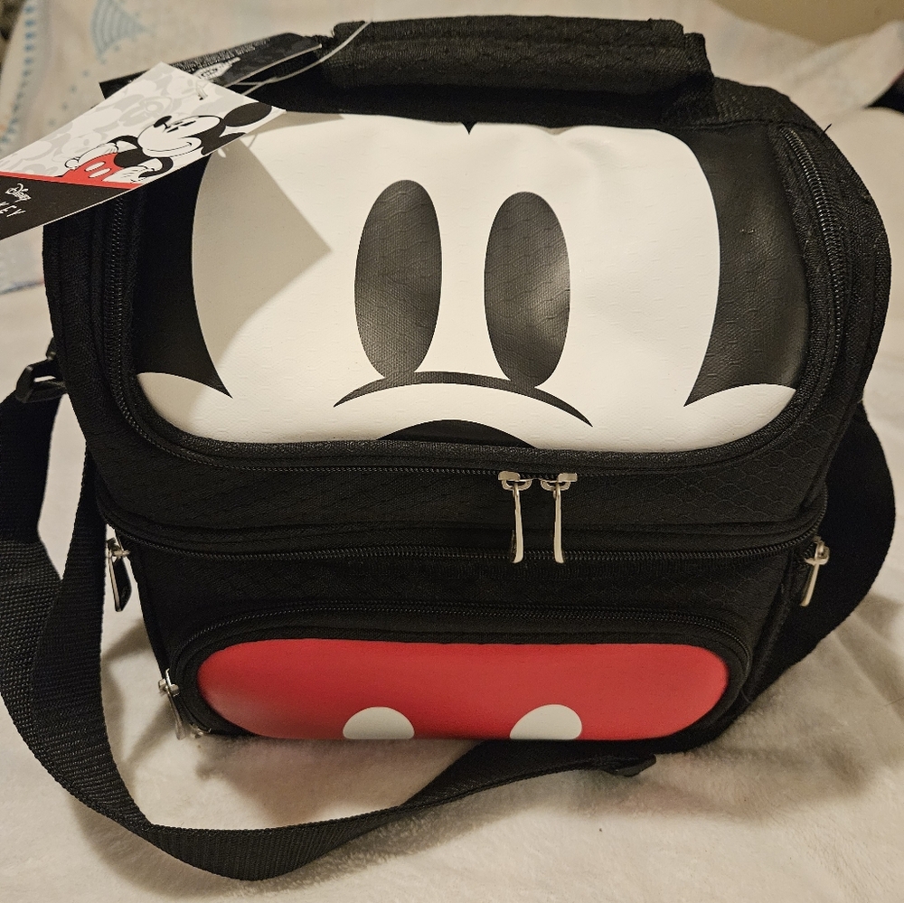 Mickey Mouse Lunch cooler w/utensils and shakers NEW!